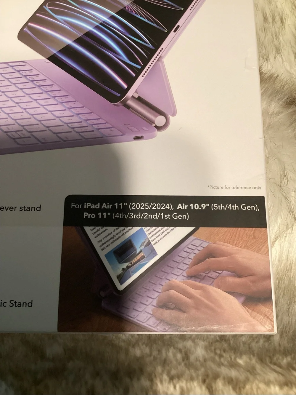 Magnetic Keyboard Case for Tablet - Lavender